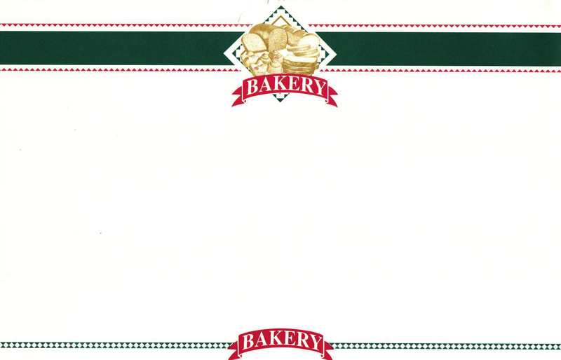 Bakery Shelf Price Signs 11" W x 7" H -100 signs - screengemsinc