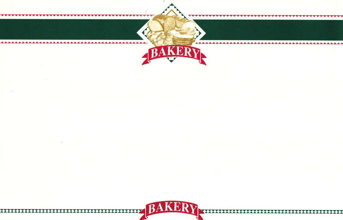 Bakery Shelf Signs Price Cards-7" W x 5.5" H -100 signs