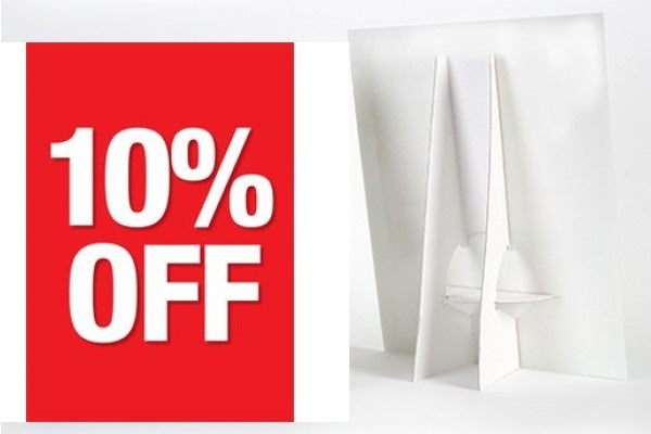 10% Off Counter Top Easel Sign 