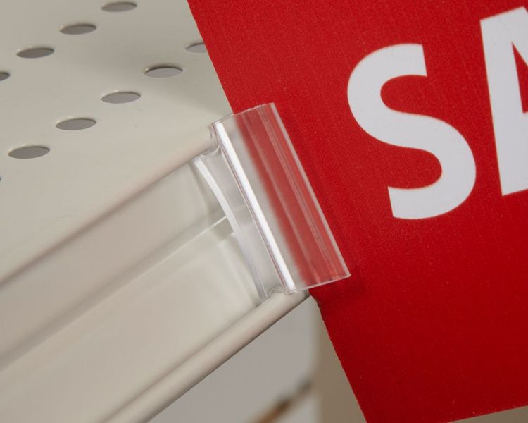 Twist In Sign Holders Shelf Clips - 100 pieces