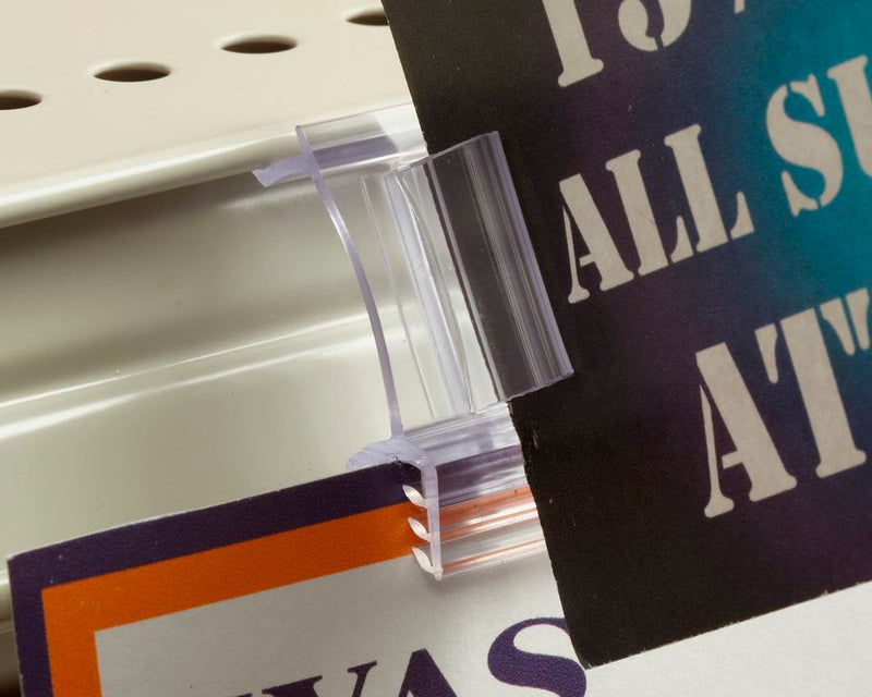 Dual Action Flag Sign Holders-Shelf-Clips 25 pieces
