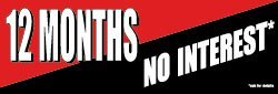 12 Months No Interest Paper Banner