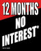 12 Months No Interest Standard Posters- Floor Stand Signs