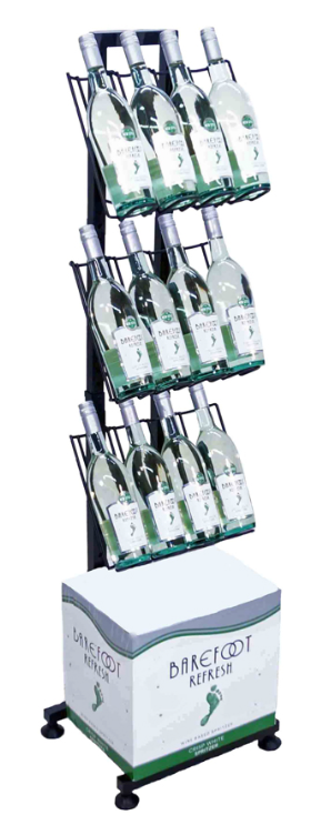 12 Wine Bottle Display Rack Retail Fixture