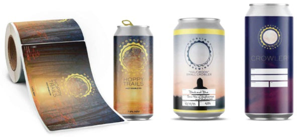 12 oz. Beer Can & Crowler Labels for Craft Brewery-Custom Printed