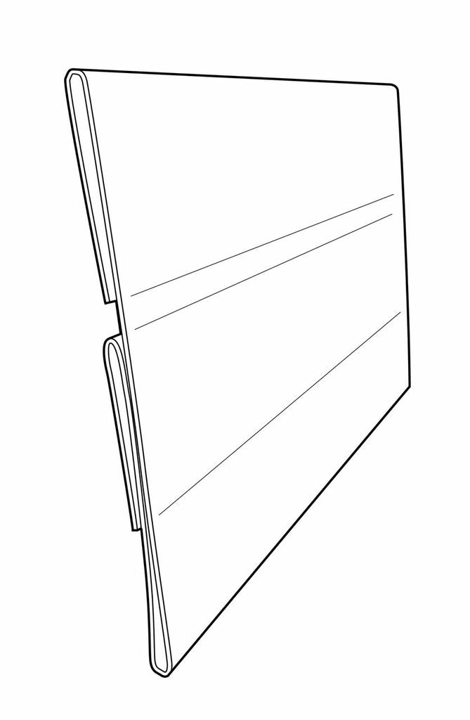 Slim Sign Protectors Sign Holders-Center Mount-8.5"W x 5.5"H