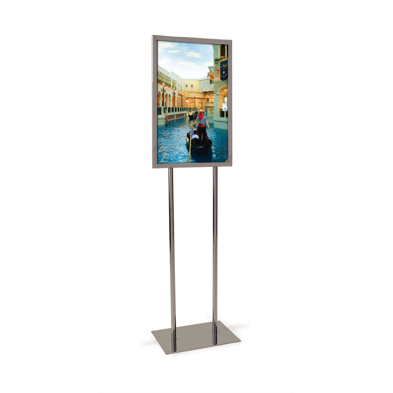 Chrome Bulletin Sign Holder 14"W x 22"H