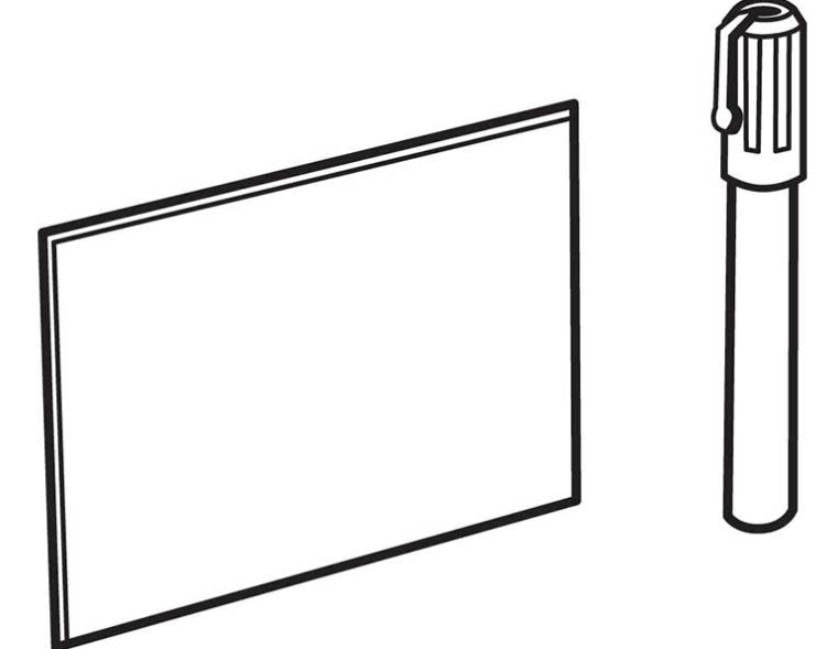 Black Chalkboard Price Cards with Easels & White Chalk Marker Sets-20 pieces