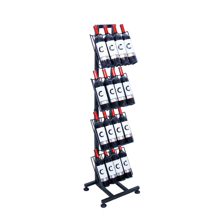 16 Wine Bottle Display Rack Retail Fixture