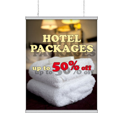 Poster or Banner Holder Snap Rails