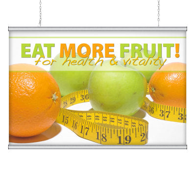 Poster or Banner Holder Snap Rails