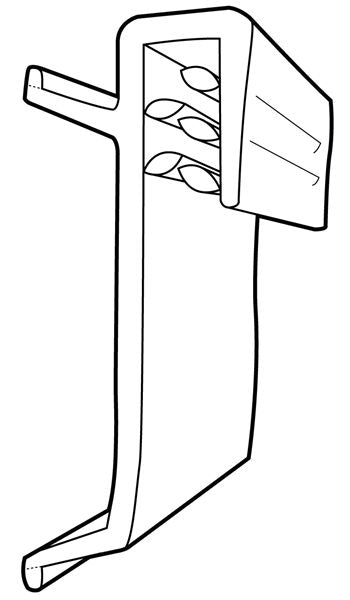 Clear Plastic Mini Clip On Shelf Label Holders 1 "L x 1 1/4"H