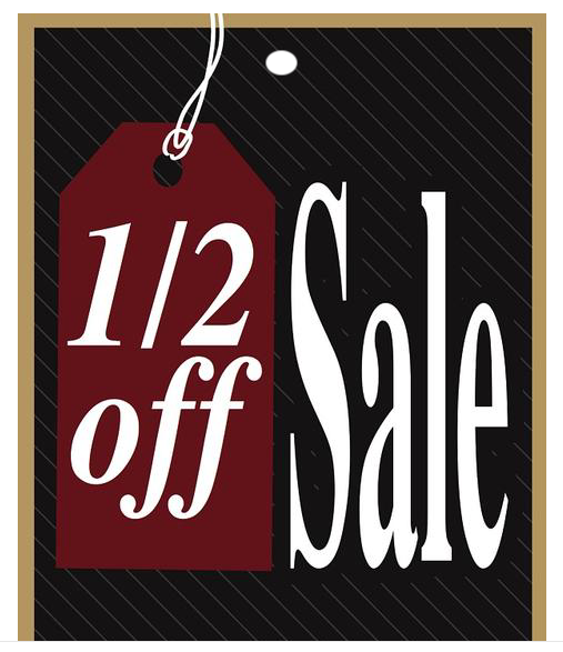 1/2 Off Sale Tags Price Tags 