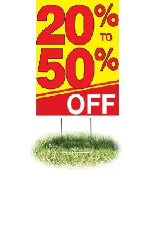 20% to 50% Off Lawn Yard Signs-18" W x24"H