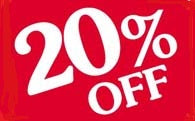 20% Off Window Sign-Posters-11" H x 17" W