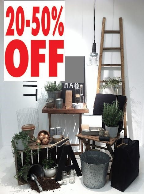 20%-50 % Off Window Signs Poster-36" W x 48" H