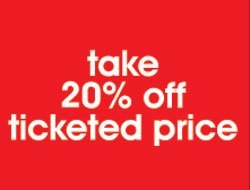 Take 20% Off Ticketed Price - Retail Shelf Signs - 11"X 7"- 10 signs