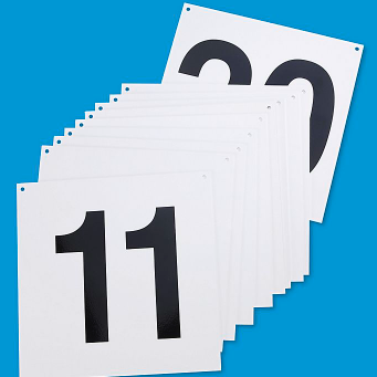 Warehouse Aisle Hanging Signs-Large Aisle Markers-#11 thru #20