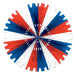 Patriotic-Red, White and Blue Tissue Display Fans