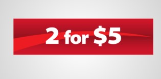 2 for $5 Hanging Sign Ceiling Dangler-36" W x 18" H