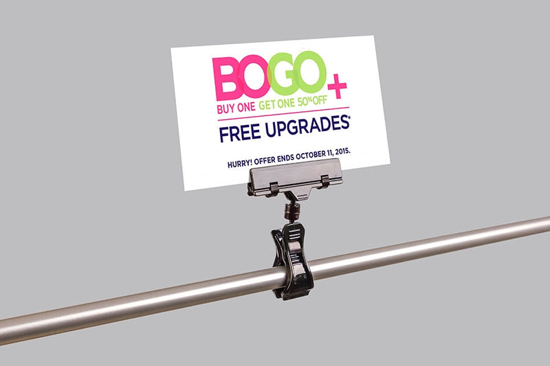 Black Sign Holders-Spring Clip-on 25 pieces