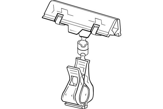 Black Sign Holders-Spring Clip-on 25 pieces