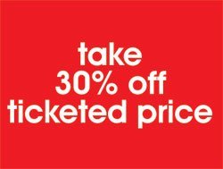 Take 30% Off Ticketed Price Retail Shelf Signs - 11"X 7"-10 signs