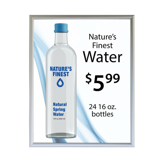 30 x 40 Silver Snap Frame for Wall, Snap Open