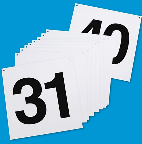 Warehouse Aisle Hanging Signs-Large Aisle Markers-#31 thru #40