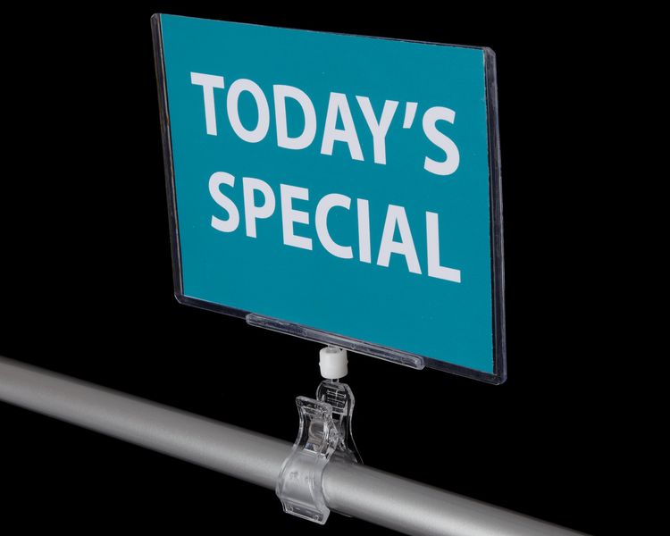Clip-On Sign Holders with Sign Protector- VALUE PACK