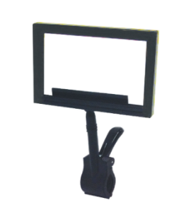 Black Plastic Sign Frames with Jumbo Spring Clip