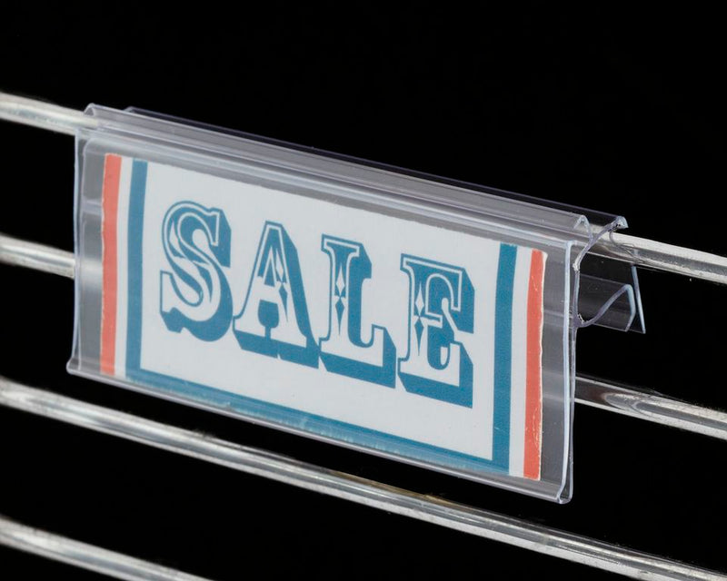 Wire Fixture Sign Holder – 2"L | 50 Pieces