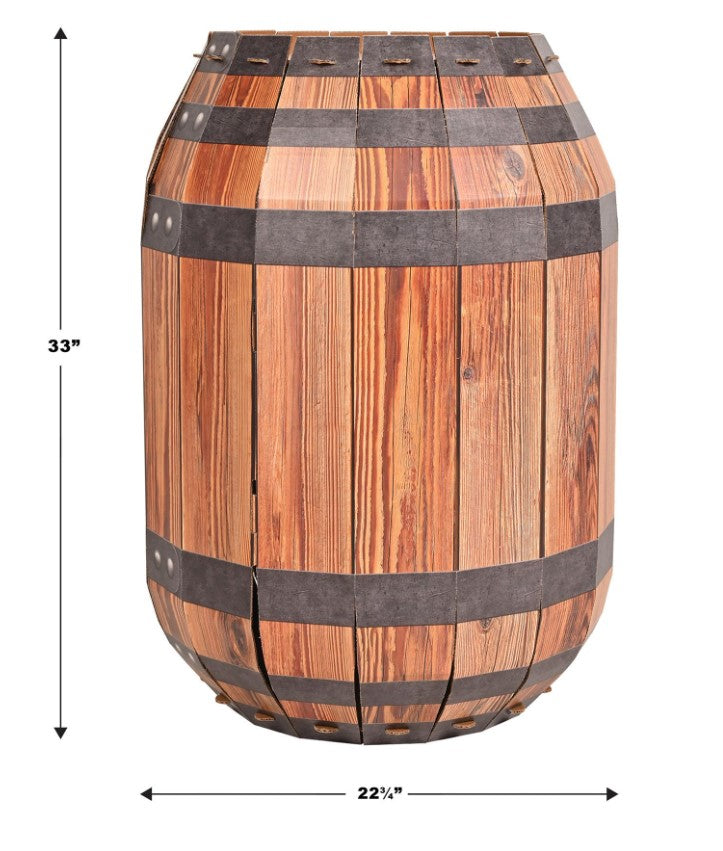 3' Tall Barrel Display Standees Props- 4 pieces
