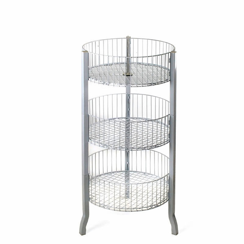 3 Tier Wire Display Bin & Sign Holder