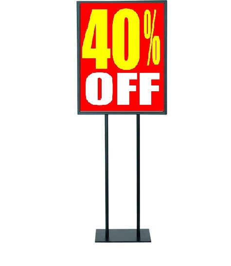 40% Off Price Floor Stand Stanchion Standard Poster-22" X 28"