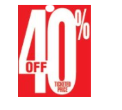 40% Off Ticketed Price Sale Tags Price Tags-5 x 7 -100 pieces