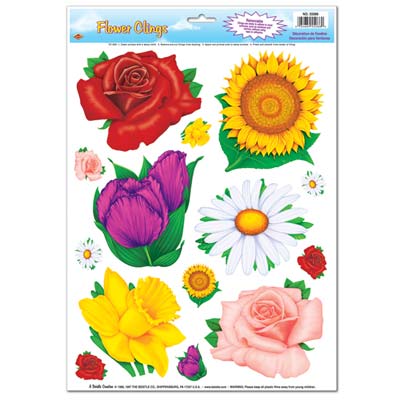 Spring Static Decal Case Clings-12 sheets per pack