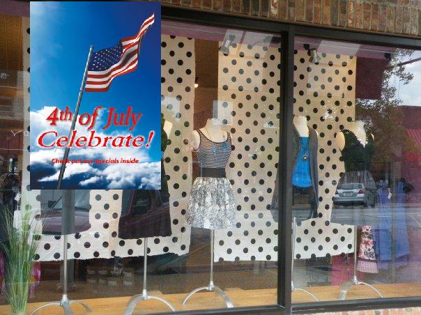 4th of July Specials Window Sign Posters -36" x 48"