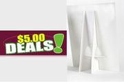 $5.00 Deals Counter top Easel Sign