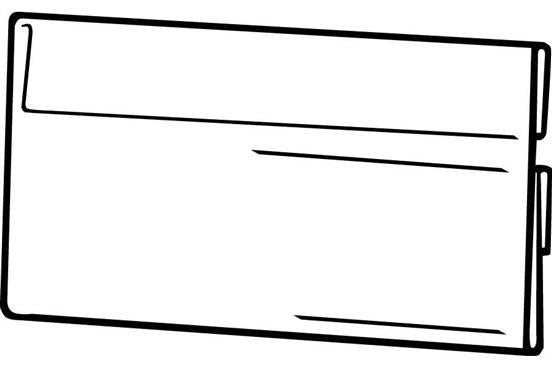 Slim Line Sign Holders for Price Channels-Dual Mount- 20 pieces