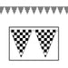 Black & White Checkered Indoor/Outdoor Pennants