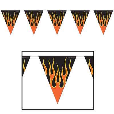 Hot Ones Pennant Banners -12 pieces