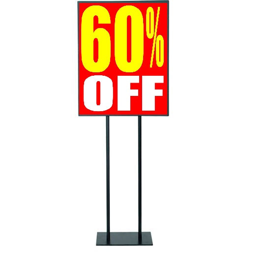 60% Off Price Floor Stand Stanchion Standard Poster-22" X 28"