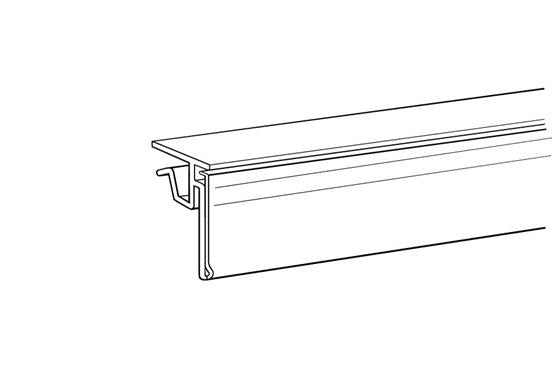 Price Tag Label Holder for Glass Shelving-20 per pack