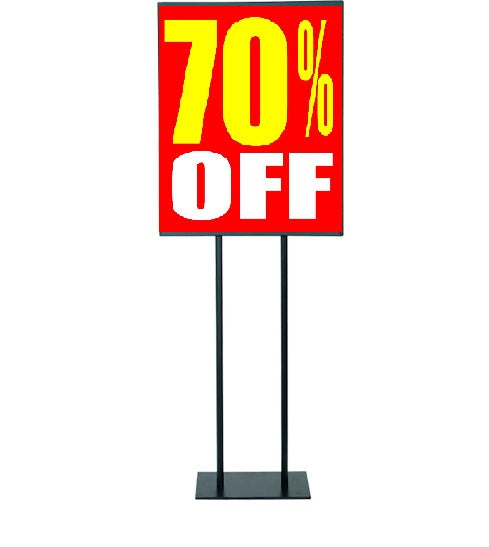 70% Off Price Floor Stand Stanchion Standard Poster - 22" X 28"