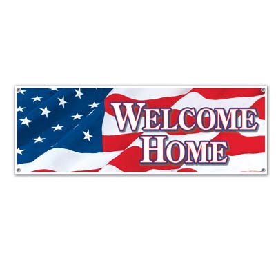 Patriotic Welcome Home Banners-12 pieces