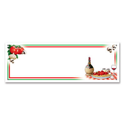 Italian Themed Banners-12 per pack