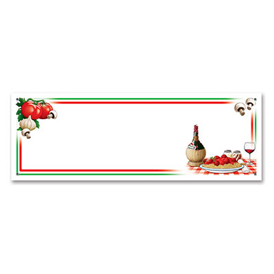 Italian Themed Banners-12 per pack