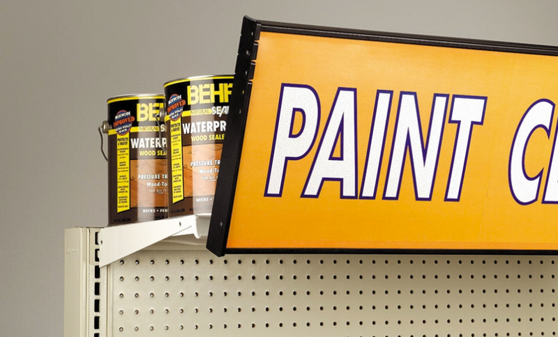 Gondola Topper Sign Holder with Universal Mounting Kit