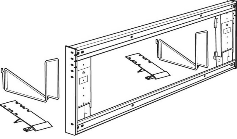 Gondola Topper Sign Holder with Universal Mounting Kit